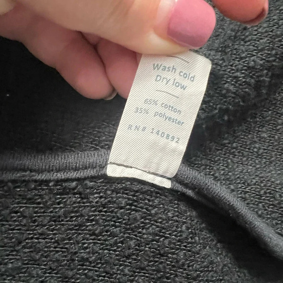 Marine Layer Birdseye Coat Open Cardigan Sweater Knit Navy Jet Black Size US‎ XS - Picture 10 of 10